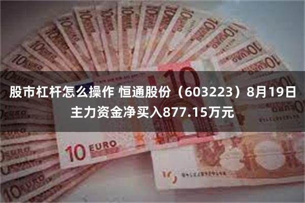 股市杠杆怎么操作 恒通股份（603223）8月19日主力资金净买入877.15万元