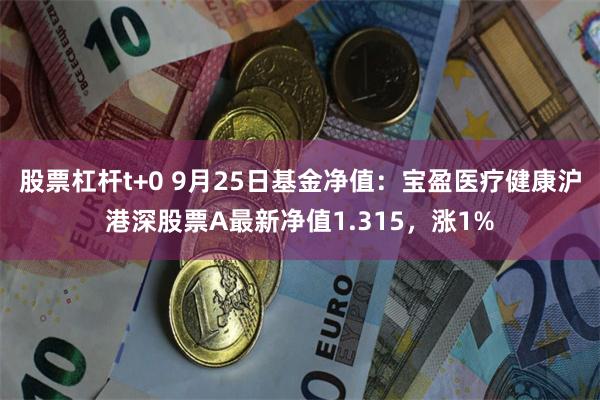 股票杠杆t+0 9月25日基金净值：宝盈医疗健康沪港深股票A最新净值1.315，涨1%