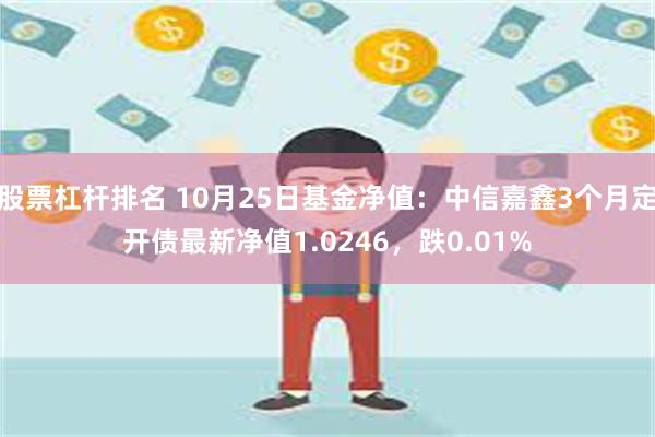 股票杠杆排名 10月25日基金净值：中信嘉鑫3个月定开债最新净值1.0246，跌0.01%