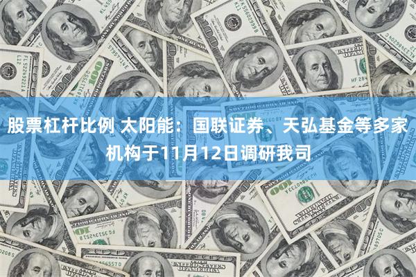 股票杠杆比例 太阳能：国联证券、天弘基金等多家机构于11月12日调研我司