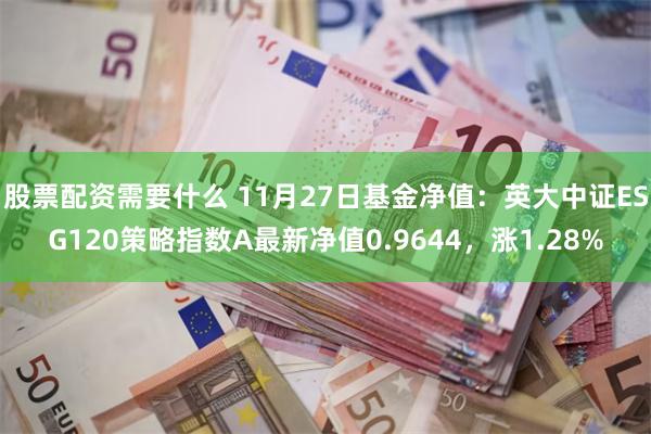 股票配资需要什么 11月27日基金净值：英大中证ESG120策略指数A最新净值0.9644，涨1.28%