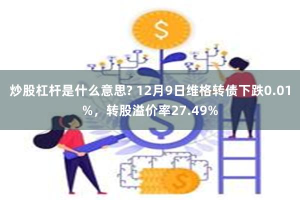 炒股杠杆是什么意思? 12月9日维格转债下跌0.01%，转股溢价率27.49%